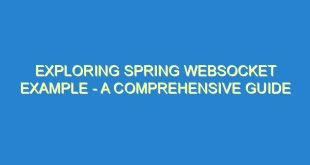 Exploring Spring WebSocket Example - A Comprehensive Guide - exploring spring websocket example a comprehensive guide 697 1 image