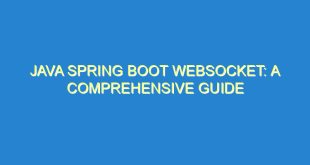 Java Spring Boot Websocket: A Comprehensive Guide - java spring boot websocket a comprehensive guide 1468 9 image
