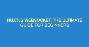 NuxtJS Websocket: The Ultimate Guide for Beginners - nuxtjs websocket the ultimate guide for beginners 1761 6 image