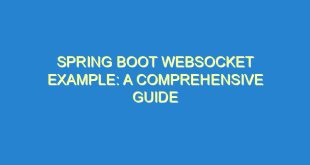 Spring Boot WebSocket Example: A Comprehensive Guide - spring boot websocket example a comprehensive guide 549 5 image