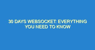 30 Days Websocket: Everything You Need to Know - 30 days websocket everything you need to know 3223 6 image