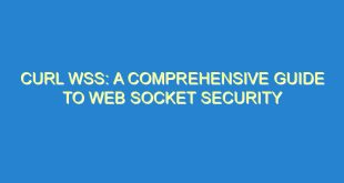 Curl WSS: A Comprehensive Guide to Web Socket Security - curl wss a comprehensive guide to web socket security 3357 1 image