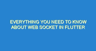 Everything You Need to Know About Web Socket in Flutter - everything you need to know about web socket in flutter 3458 1 image