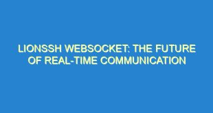 Lionssh Websocket: The Future of Real-time Communication - lionssh websocket the future of real time communication 2794 9 image