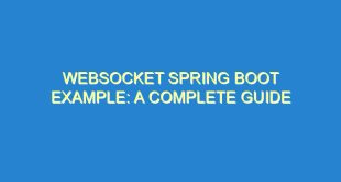 WebSocket Spring Boot Example: A Complete Guide - websocket spring boot example a complete guide 866 8 image