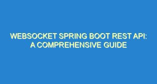 WebSocket Spring Boot Rest API: A Comprehensive Guide - websocket spring boot rest api a comprehensive guide 1285 1 image